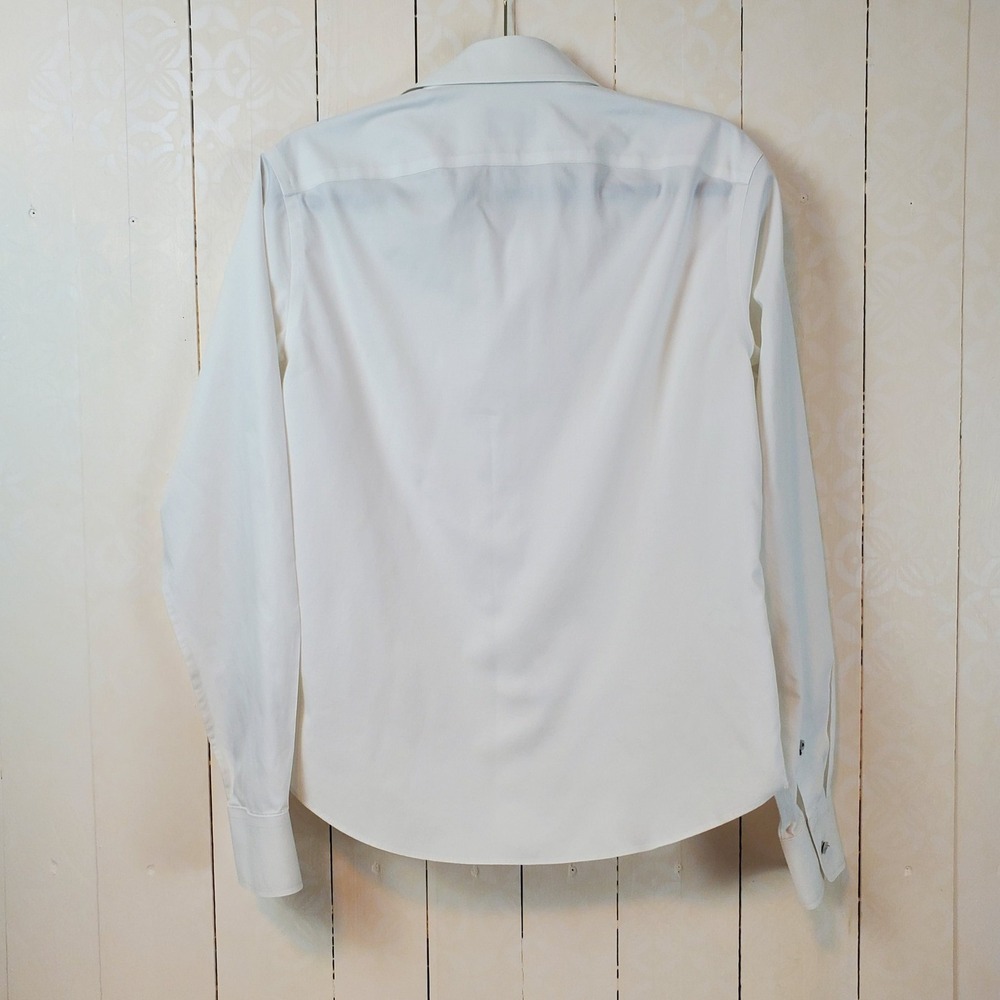 UNTUCKit Womens Small Slim Fit Wrinkle Free White Cotton Button Down Shirt - Picture 3 of 8